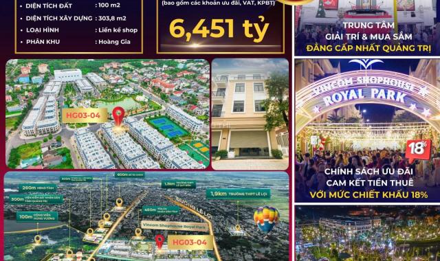 SỞ HỮU NGAY CĂN SHOPHOUSE HG03-04 – TÂM ĐIỂM ĐẦU TƯ TẠI VINCOM SHOPHOUSE ROYAL PARK