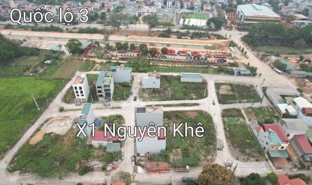 BÁN ĐẤT ĐẤU GIÁ X1 NGUYÊN KHÊ ĐÔNG ANH LÔ GÓC 98M2 GẦN KÊNH ĐÀO QL3