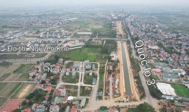 BÁN ĐẤT ĐẤU GIÁ X1 NGUYÊN KHÊ ĐÔNG ANH LÔ GÓC 98M2 GẦN KÊNH ĐÀO QL3