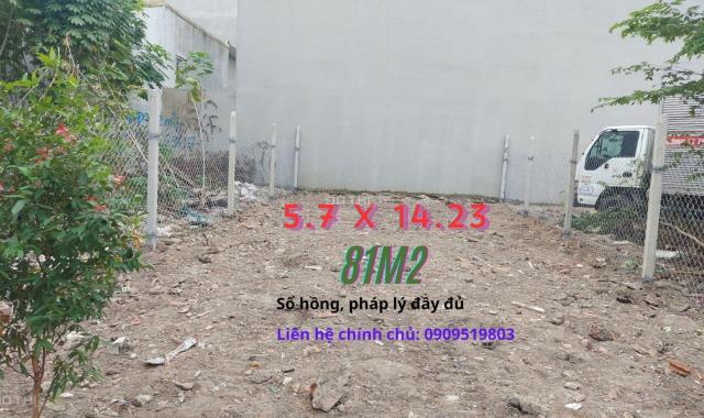 Bán Gấp Lô Đất Đẹp 81.1m² Phường Bình Chiểu, Thủ Đức – 100% Thổ Cư, Sổ Hồng Chính Chủ – 48 triệu/m2