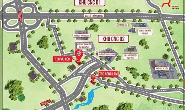 Hàng hiếm đất TDC Cầu Vai Réo xã Phú Cát huyện Quốc Oai lõi trung tâm hoà lạc