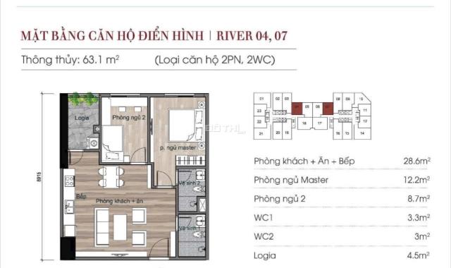 🔥🔥 BÁN GẤP CĂN HỘ 2 PHÒNG NGỦ VIEW SÔNG – GIÁ RẺ NHẤT DỰ ÁN! 