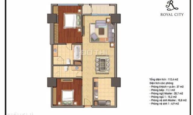 Căn hộ Royal City tòa R5 đang bán với giá ~82tr/m2, có slot ôtô