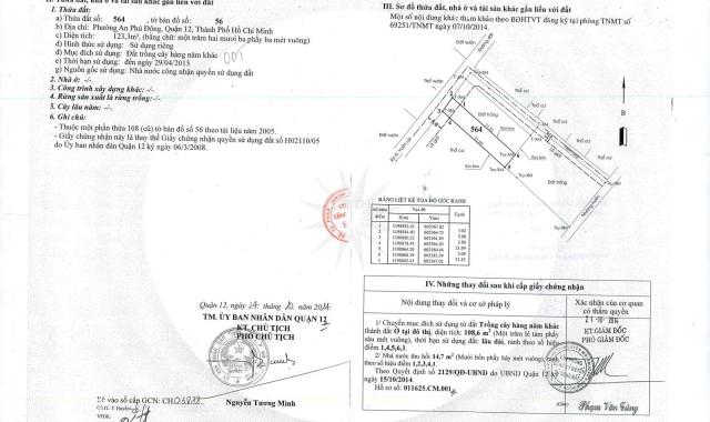 Bán đất 5x25 - giá gốc + chính chủ - An Phú Đông, giáp Gò Vấp + Bình Thạnh, gần sông SG