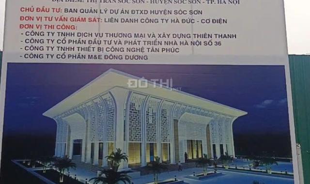 BÁN NHANH 80m2 ĐẤT TRUNG TÂM THỊ TRẤN SÓC SƠN LIÊN HỆ 0987785686