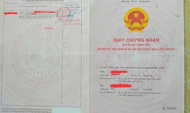 NHÀ CHÍNH CHỦ - GIÁ TỐT - Vị Trí Đẹp Tại Đường Cầu Giấy, Phường Dịch Vọng, Quận Cầu Giấy, Hà Nội