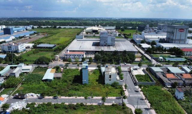 Bán nhà mặt tiền 100m2, 1 trệt 1 lầu – khu dân cư Long Cang 1.800.000.000 đ