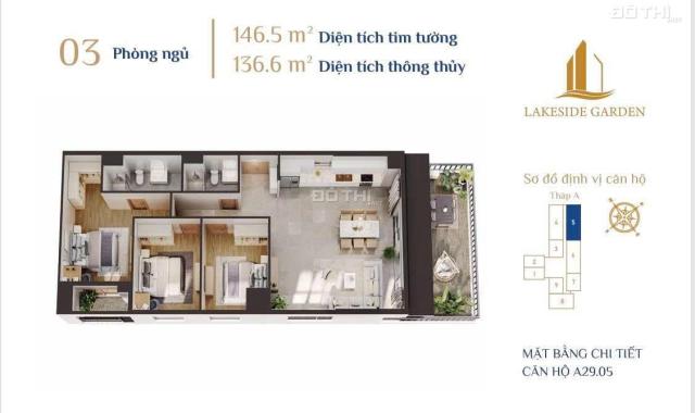 Quỹ căn độc quyền Chung Cư Cao Cấp LAKESIDE GARDEN gần hồ Phương Lưu