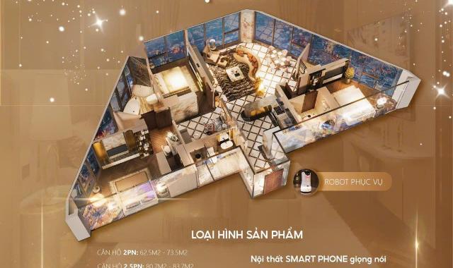 Bán căn hộ chung cư Golden Crown Hải Phòng, giá siêu hời 65 triệu / m2, 81m2
