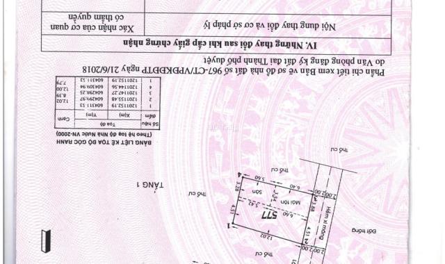 Chính chủ cần bán! Nhà hẻm 4m đường Võ Thị Thừa, An Phú Đông, Quận 12, Kế bên chợ