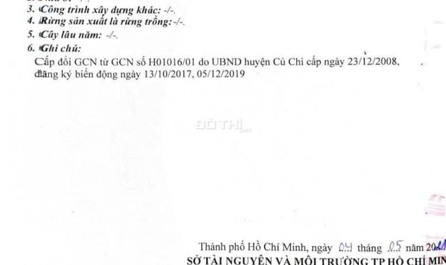 Bán đất tại Đường Gốc Rưng, Xã An Nhơn Tây, Củ Chi, Hồ Chí Minh diện tích 2024m2 giá 7.2 Tỷ