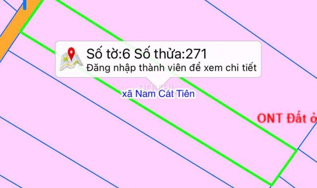 Bán đất hẻm đường 600A, đối diện UBND xã Nam Cát Tiên