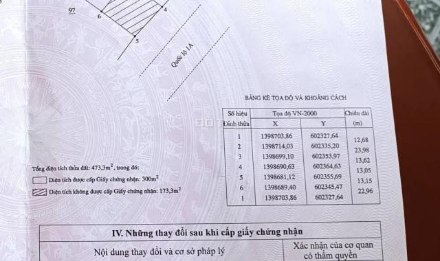 Chính chủ - bán gấp 474m² mặt tiền QL1A - kinh tế Vân Phong - cách biển 200m CHỉ 1ty950tr