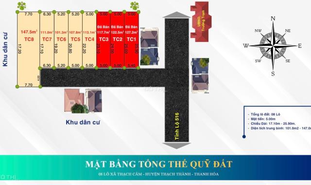 Đất nền thổ cư Thạch Cẩm, Thạch Thành, Thanh Hoá