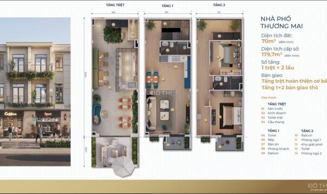 Nhà Phố Sân Vườn 118,6m2 1 trệt + 1 lầu tại Tân Uyên, Bình Dương