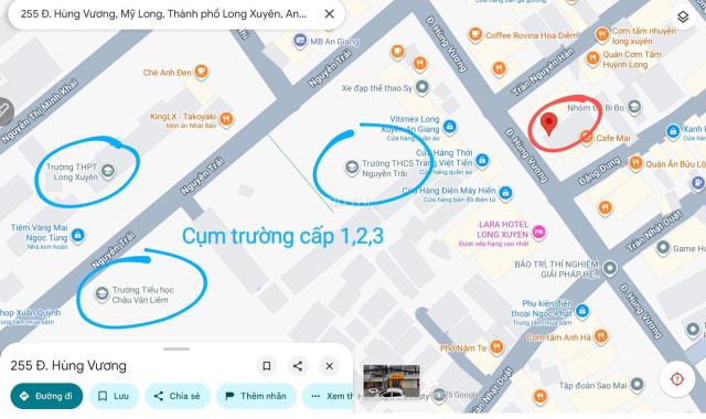 Chính chủ bán nhà 1 trệt 3 lầu, 6PN, mặt tiền Hùng Vương, TP Long Xuyên, sổ hồng riêng, giá 16 tỷ