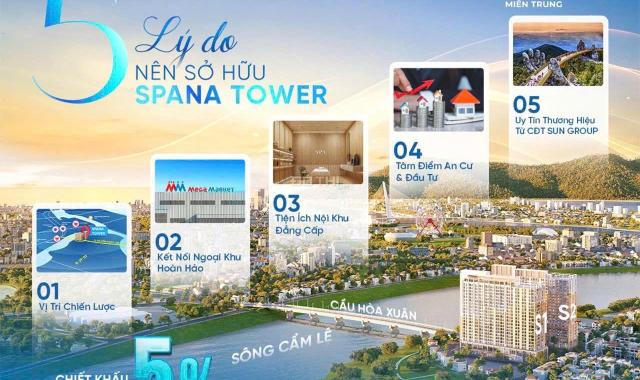 Spana Tower: Căn hộ cao cấp, vị trí đắc địa view pháo hoa đẳng cấp Đà Nẵng! TTS CK đến 19%
