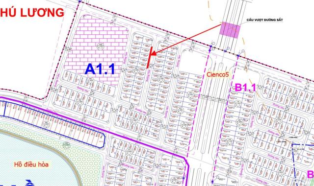 Bán biệt thự A1.1 – BT3 Khu đô thị Thanh Hà – DT 200m – Hướng Đông – Đường 14m.