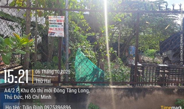 BÁN ĐẤT DIỆN TÍCH LỚN - 15m x25m - NGAY KHU ĐÔNG TĂNG LONG - TRƯỜNG THẠNH .Q9