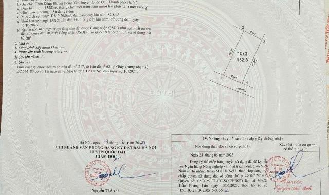 Bán mảnh đất đẹp tại Xã Phú Cát - Hà Nội !