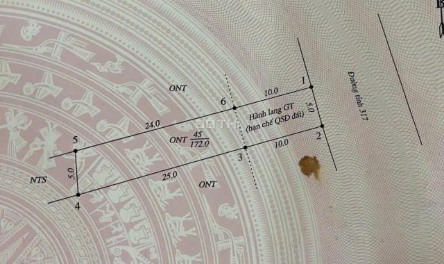 Lô đất mặt đường chính TL317 sẵn nhà đang cho thuê