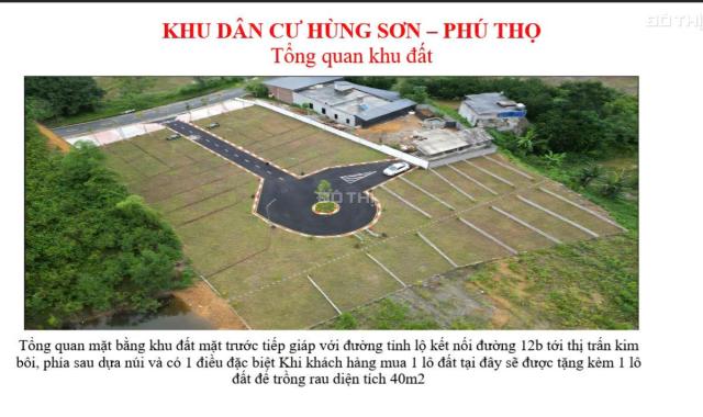 Lô đất nền 78,7 m2 tại Hùng Sơn, Kim Bôi, Hòa Bình sát vách các khu nghỉ dưỡng khoáng nóng