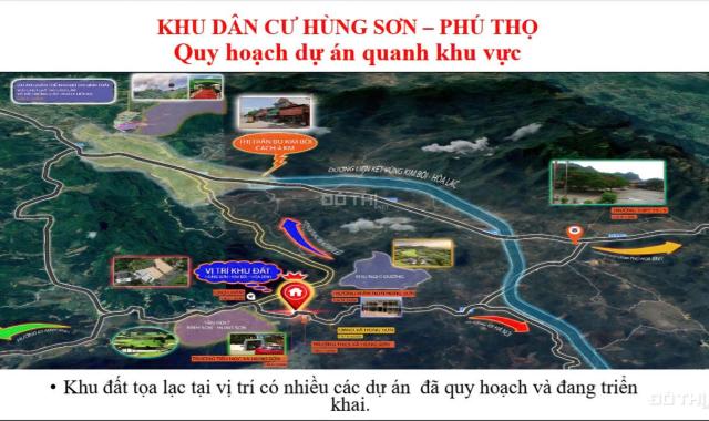 Lô đất nền 78,7 m2 tại Hùng Sơn, Kim Bôi, Hòa Bình sát vách các khu nghỉ dưỡng khoáng nóng
