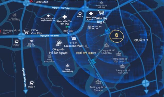 Căn hộ Q7 view sông, Sunshine Sky City cao cấp Q7 liền kề Phú Mỹ Hưng, giá chỉ từ 7X triệu/m².