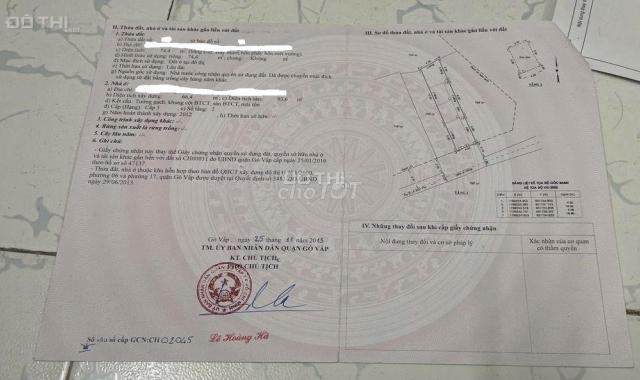 Chính chủ bán nhà cấp 4 tại Phường 6, Gò Vấp