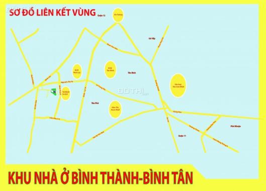 Bán 180m2 đất thổ cư ngay chợ Bình Thành, Bình Tân, chỉ 10.5 tr/m2
