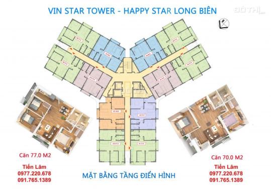 Vintep mở bán CC Happy Star Tower Long Biên, vay gói 30.000 tỷ, full NT, 0977.220.678