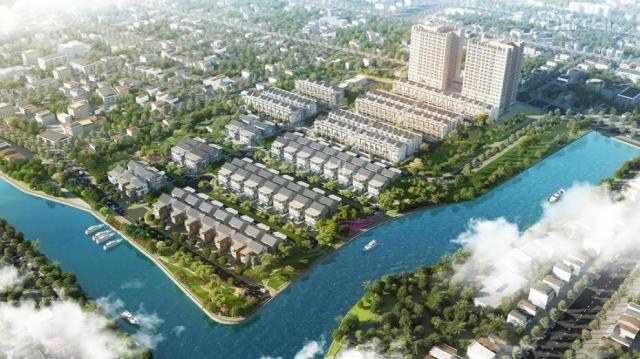 Nhà phố ven sông nằm trong khu dự án cao cấp Jamona Golden Silk. 0906600027