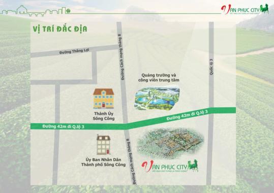 Cơn sốt đất giá rẻ cuối năm chỉ 3 triệu/m2 - KĐT Vạn Phúc City Sông Công