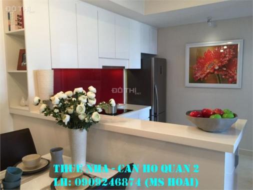 Chuyên cho thuê căn hộ Masteri Thảo Điền quận 2, 2PN lầu 16 giá 18tr/th. LH: 0909246874