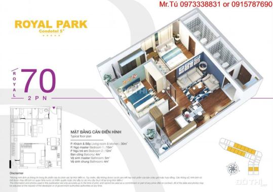 Bán căn hộ chung cư tại dự án Royal Park Bắc Ninh, lãi suất 0%, giá chỉ 750 triệu