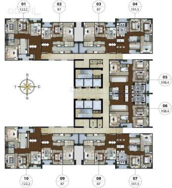 Chính chủ bán căn hộ DT 87m2 (2PN, 2VS) căn hộ số 8 tòa nhà Lạc Hồng Lotus 1, giá cực tốt
