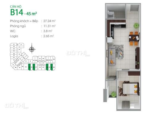 Quản lý căn hộ 8X Đầm Sen, bán nhiều căn, nhiều vị trí, giá 1 phòng 850 triệu, 3 phòng 1,48 tỷ