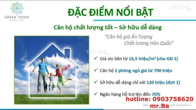 Căn hộ hot 2017 4 mặt tiền đường khu đô thị Vĩnh Lộc