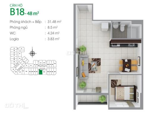 Bán căn hộ 8X Đầm Sen, 1 phòng 880 triệu - 3 phòng 1,46 tỷ. Liên hệ 0902 916 093