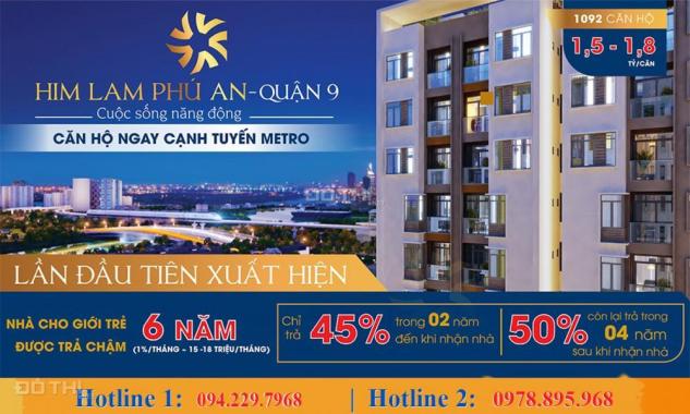 Bán căn hộ Him Lam Phú An DT 62m2, giá 1.5 tỷ. LH 0915.04.9925