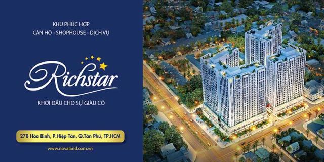 Bán căn hộ Richstar quận Tân Phú, giá từ 1,4 tỷ. Ưu đãi lên đến 250 triệu - 0901 43 45 77
