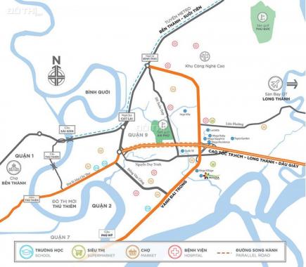 Nhà phố Melosa Khang Điền nhận giữ chỗ block C 5x17m. Giá bán 3,2 tỷ/căn