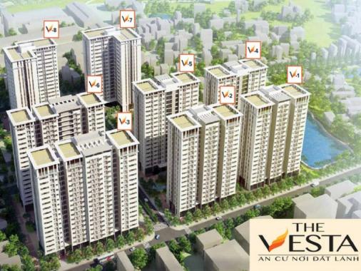 CĐT tiếp nhận hồ sơ The Vesta Phú Lãm, Hà Đông, giá ưu đãi 13.5tr/m2, LS 5%. LH 096 568 16 96