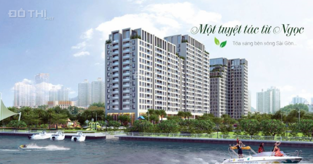 Căn hộ block B Opal Riverside Phạm Văn Đồng, căn góc 86.7m2 tầng 8 view sông, hồ bơi