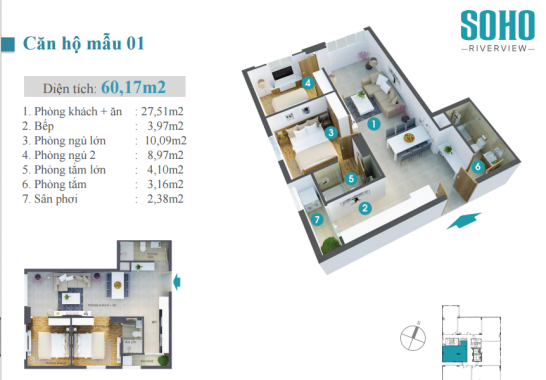 Bán căn hộ chung cư Soho Review- SGCC Bình Quới 1