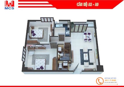 Hot! Căn hộ giá 1.5 tỷ quận Từ Liêm gần chợ và trường học