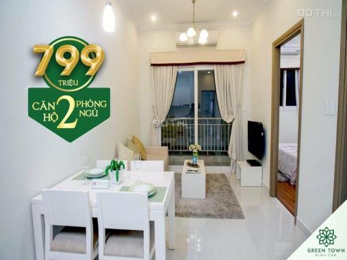 Bán căn hộ Green Town Bình Tân - 799tr/2PN - hỗ trợ vay 70% GTCH