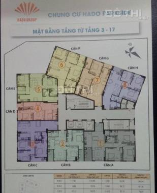 Bán căn 04-57.84m2 chung cư CC1 Hà Đô Parkside( 2 pn, 36tr/m2)
