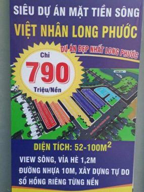 Chuẩn bị mở bán dự án mặt tiền sông, giá 790 triệu/ nền . LH ngay 0902 527 738 Ms Vien
