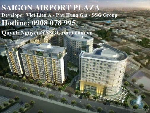 Bán CH 2PN Saigon Airport Plaza giá cực rẻ chỉ 3,7 tỷ– Hotline CĐT 0908 078 995